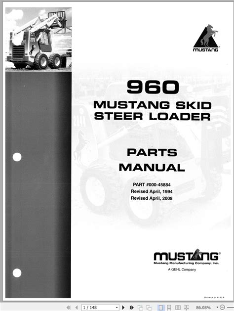 960 mustang skid steer|mustang 960 skid steer manual.